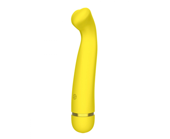 Перезаряжаемый вибратор Raffi - 17,1 см., Длина: 17.10, Цвет: желтый, фото 