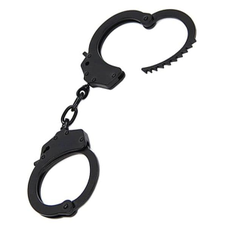 Чёрный металлические наручники Romfun, фото 