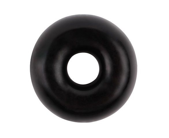 Черное эрекционное кольцо-бублик Fat O Cock Ring #2, фото 