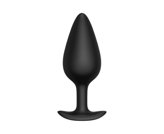 Черная анальная пробка Butt plug №04 - 10 см., фото 