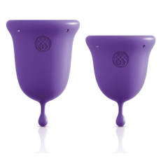 Набор из 2 фиолетовых менструальных чаш Intimate Care Menstrual Cups, фото 