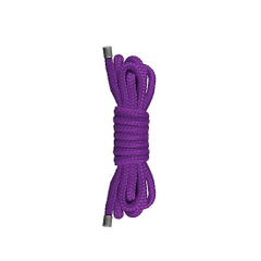 Фиолетовая нейлоновая веревка для бондажа Japanese Mini - 1,5 м., фото 