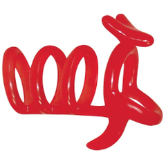Красная рельефная насадка на пенис Funny Kangaroo, фото 
