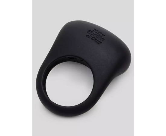 Черное эрекционное виброкольцо Sensation Rechargeable Vibrating Love Ring, фото 