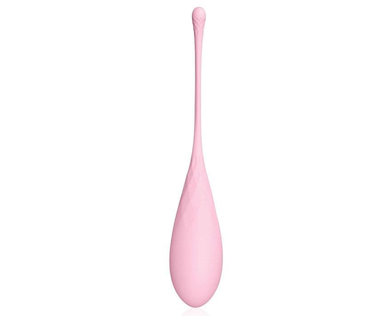 Розовый силиконовый вагинальный шарик со шнурком, фото 