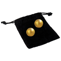 Вагинальные шарики 24К GOLD PLATED PLEASURE BALLS с золотым покрытием, фото 