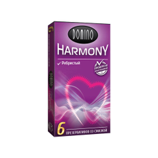 Презервативы с рёбрышками Domino Harmony - 6 шт., Объем: 6 шт., фото 