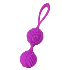 Фиолетовые вагинальные шарики с ресничками JOS NUBY, Цвет: фиолетовый, фото 