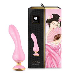 Вибростимулятор Shunga SANYA - 18,5 см., Длина: 18.50, Цвет: розовый, фото 