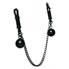 Зажимы для сосков с утяжелителями и цепочкой Clamps with Ball Weights and Chain, фото 