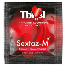Возбуждающий крем Sextaz-M для мужчин в одноразовой упаковке - 1,5 гр., фото 