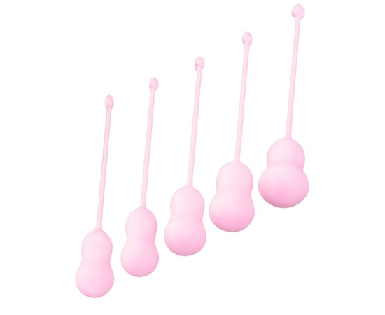 Набор из 5 розовых вагинальных шариков Tulips, фото 
