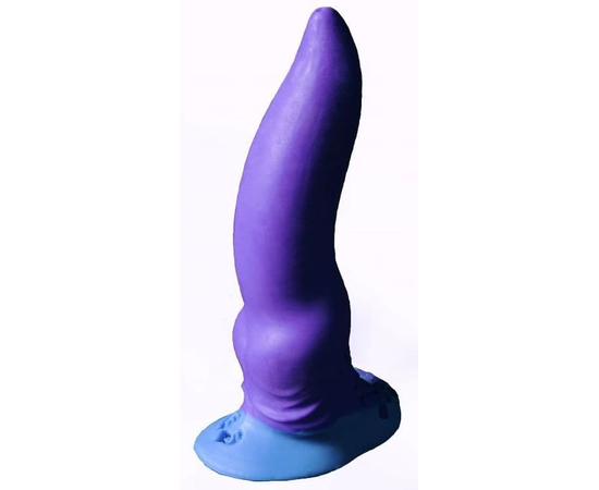 Фиолетовый фаллоимитатор "Зорг mini" - 17 см., фото 