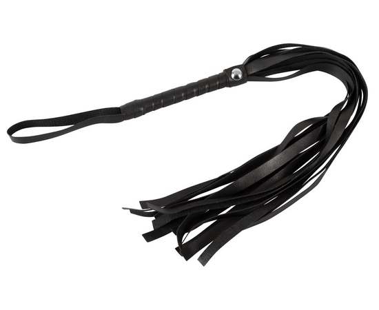 Черная плеть Mini Flogger - 56 см., фото 
