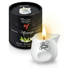 Массажная свеча с ароматом белого чая Jardin Secret D'asie The Blanc - 80 мл., Объем: 80 мл., Цвет: белый, фото 