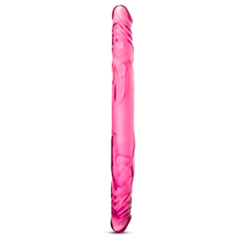 Розовый двусторонний фаллоимитатор 14 Double Dildo - 35,5 см., фото 