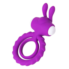 Фиолетовое эрекционное кольцо на пенис JOS  GOOD BUNNY, фото 