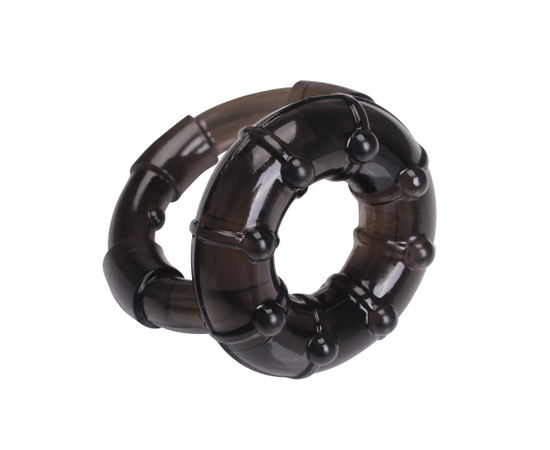Дымчатое двойное эрекционное кольцо Dual Enhancement Ring, фото 