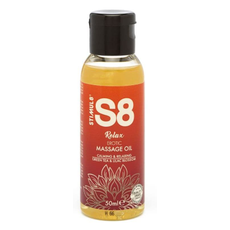 Массажное масло S8 Massage Oil Relax с ароматом зеленого чая и сирени - 50 мл., Объем: 50 мл., фото 