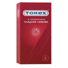 Презервативы Torex "Сладкая любовь" с ароматом клубники - 12 шт., фото 