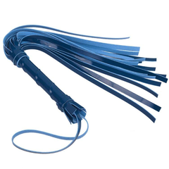 Многохвостая лаковая плеть Sitabella - 40 см., Цвет: синий, фото 