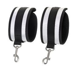Серебристо-черные наручники Anonymo, фото 