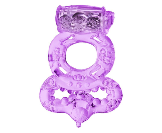 Фиолетовое виброкольцо с подхватом, фото 