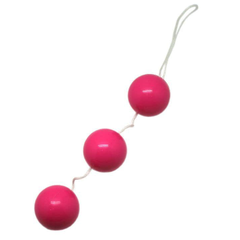Розовые тройные вагинальные шарики, Цвет: розовый, фото 
