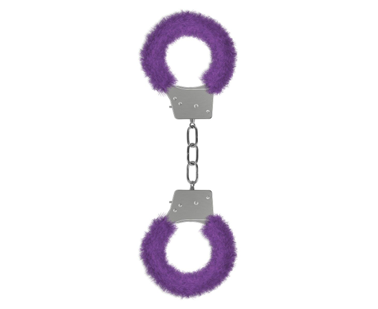 Пушистые фиолетовые наручники OUCH! Purple , фото 
