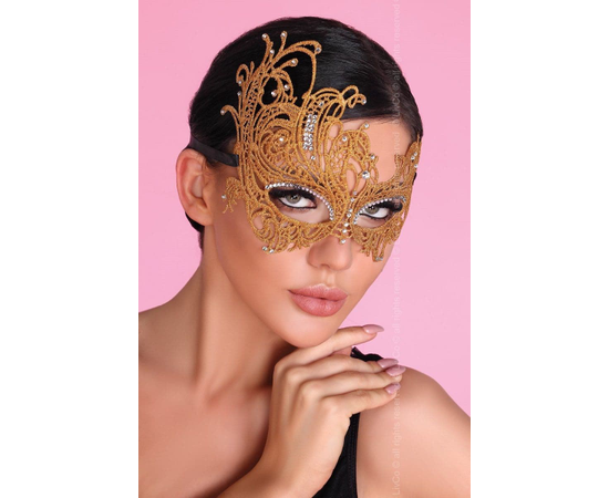 Золотистая ажурная маска Mask Golden, Цвет: золотистый, фото 