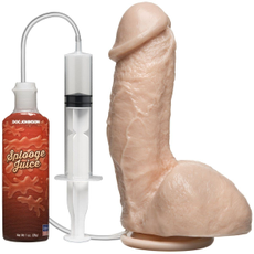 Фаллоимитатор с имитацией семяизвержения The Amazing Squirting Realistic Cock - 18,8 см., Цвет: телесный, фото 