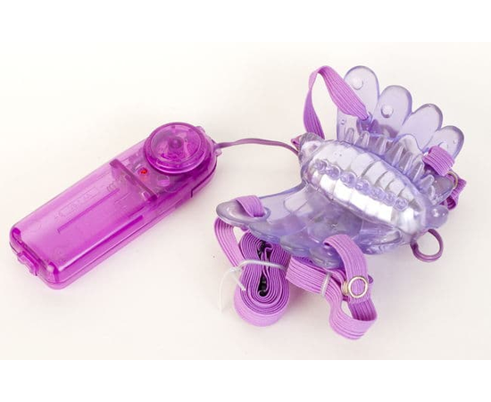Фиолетовый клиторальный стимулятор Sex Butterfly, Цвет: фиолетовый, фото 
