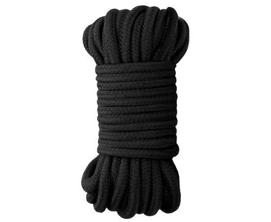 Черная веревка для бондажа Japanese Rope - 10 м., фото 