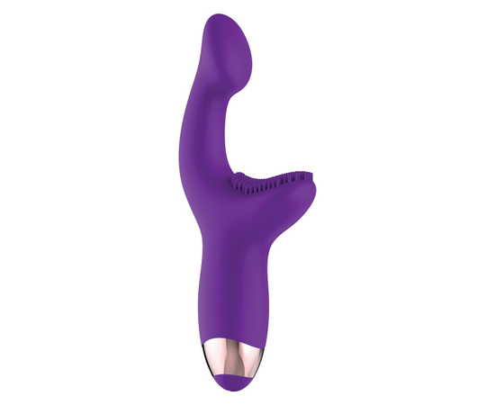 Фиолетовый массажёр для G-точки G-Spot Pleaser - 19 см., фото 