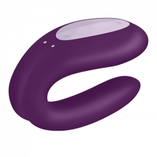 Вибратор для пар Satisfyer Double Joy с управлением через приложение, Цвет: фиолетовый, фото 