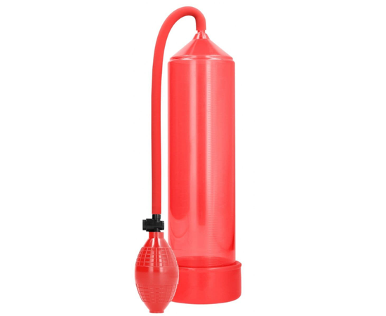 Красная ручная вакуумная помпа для мужчин Classic Penis Pump, фото 