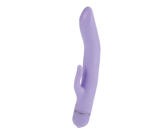 Фиолетовый вибратор Flexi Slider - 21 см., фото 