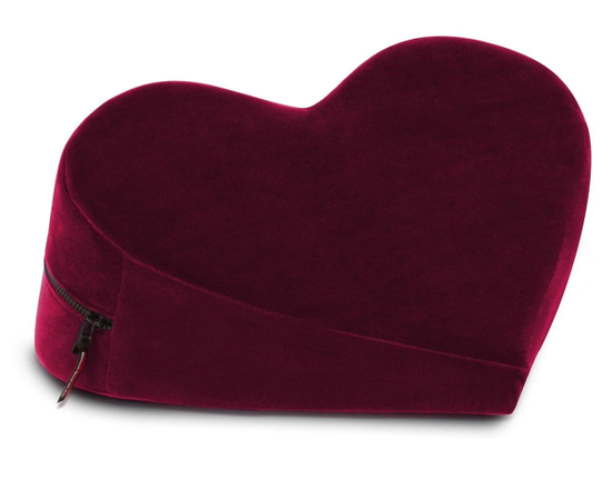 Малая бордовая подушка-сердце для любви Liberator Heart Wedge, Цвет: бордовый, фото 