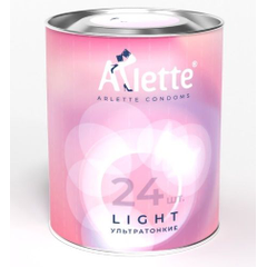 Ультратонкие презервативы Arlette Light - 24 шт., фото 