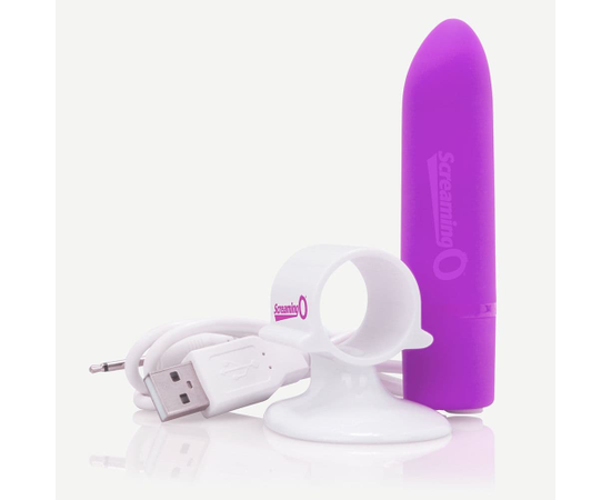 Мини-вибратор Screaming O CHARGED POSITIVE VIBE, Цвет: фиолетовый, фото 