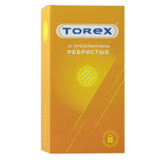 Текстурированные презервативы Torex "Ребристые" - 12 шт., фото 
