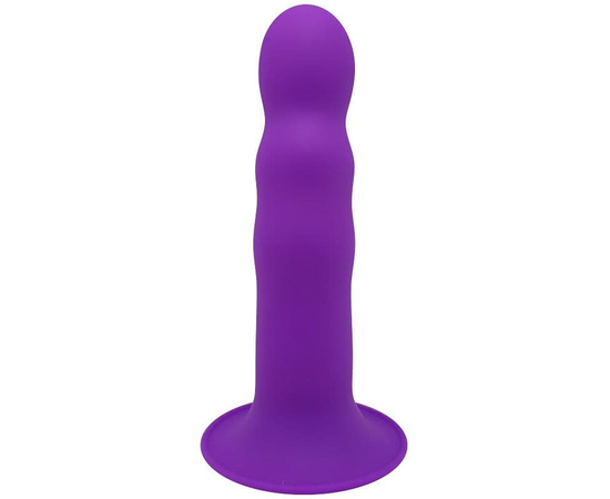 Фиолетовый фаллоимитатор двойной плотности Hitsens 3 - 17,7 см., фото 