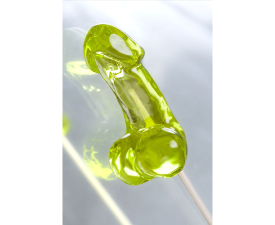 Зеленый леденец в форме фаллоса со вкусом лайма, фото 