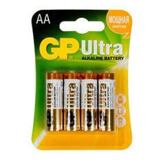 Батарейки алкалиновые GP Ultra Alkaline AA/LR6 - 4 шт., фото 