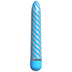 Вибратор Sweet Swirl Vibrator - 21,3 см., Цвет: голубой, фото 