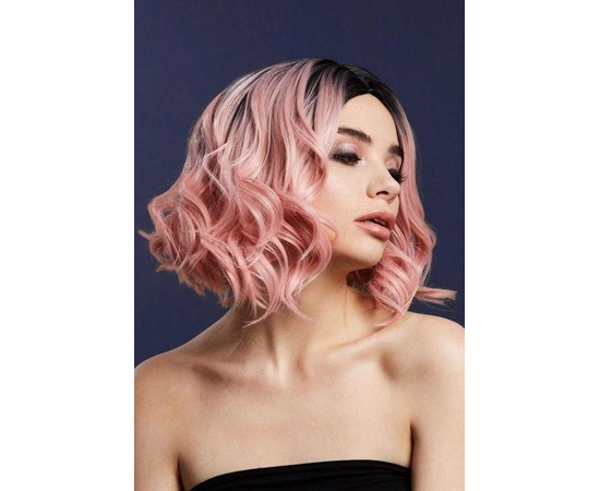 Нежно-розовый парик "Кортни", Цвет: нежно-розовый, фото 