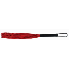Красная плеть-флогер с черной ручкой, фото 