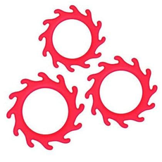 Набор из 3 эрекционных колец Renegade Gears, Цвет: красный, фото 