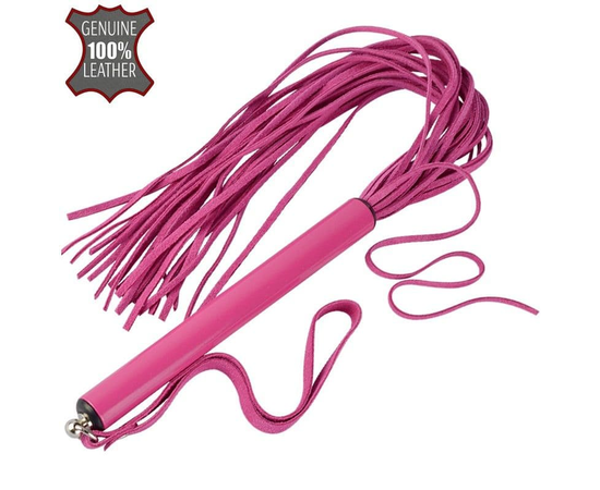 Розовая многохвостая плеть MIX - 47 см., фото 