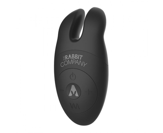 Черный вибростимулятор с ушками The Lay-on Rabbit, Цвет: черный, фото 